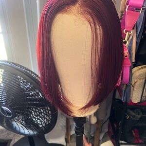 Vibrant Burgundy Bob Wig